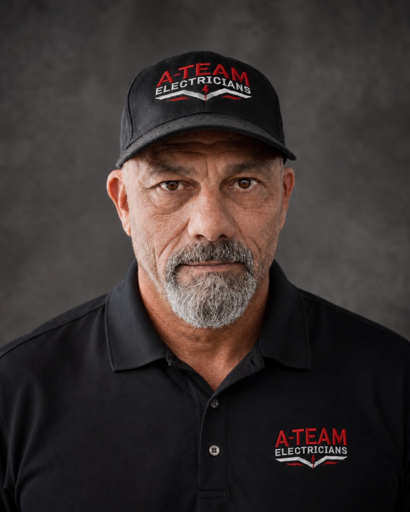 David St. Andre, lead electrician and U.S. Navy veteran at A-Team Electricians